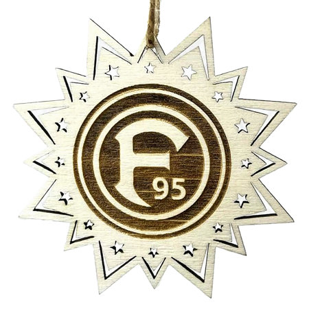 Fortuna 3er-Set Holzanhänger "Logo"