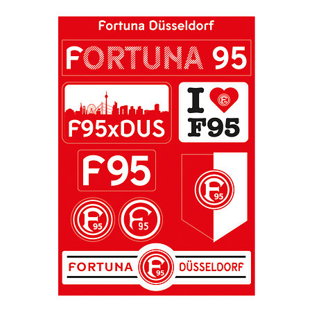 Fortuna Düsseldorf Aufkleberkarte