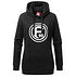 Fortuna Damen Hoodie "Logo“ schwarz (1)