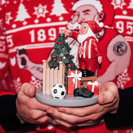 Mini-Gartenzwerg mit LED "Weihnachtsbaum"