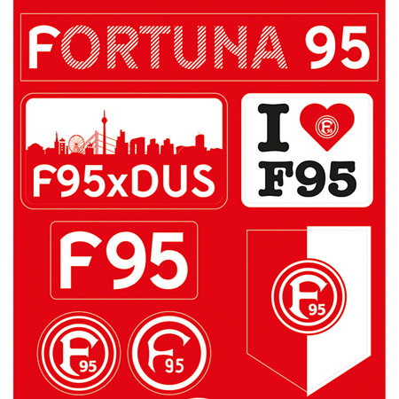 Fortuna Düsseldorf Aufkleberkarte