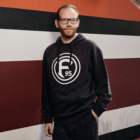 Fortuna Herren Hoodie "Logo“ schwarz