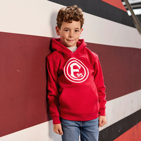 Fortuna Kinder Hoodie "Logo“ rot