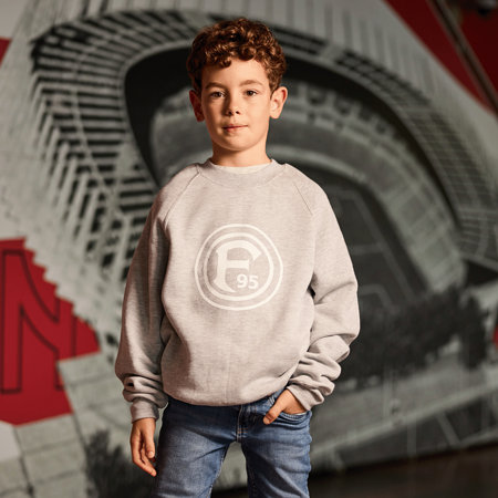 Fortuna Kinder Pullover “Logo” grau
