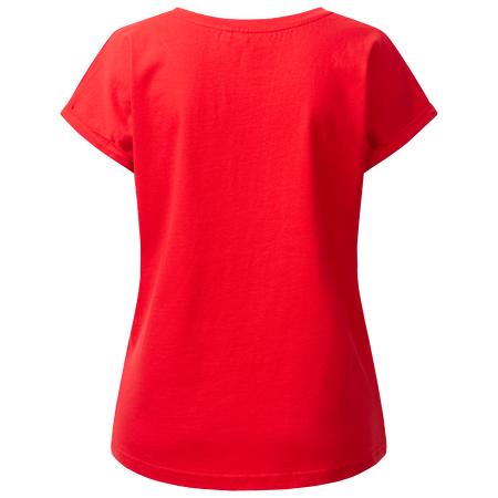 Fortuna T-Shirt "Logo" rot Damen