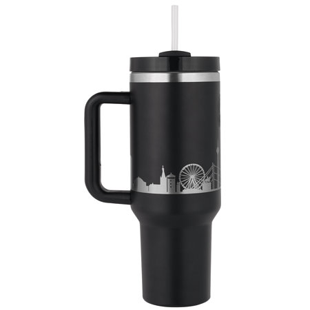 Fortuna Thermobecher mit Strohhalm