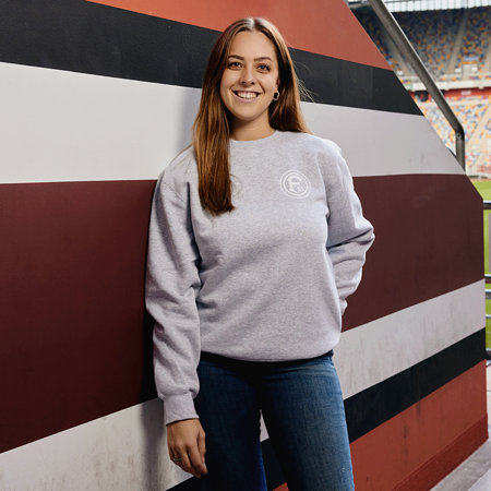 Fortuna Unisex Pullover “Logo” grau