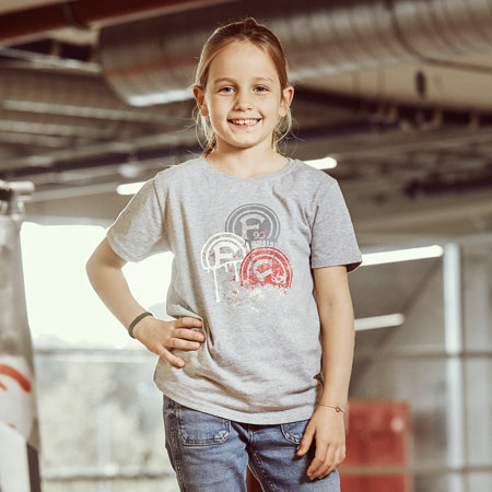 T-Shirt "Edisonplatz" grau Kids