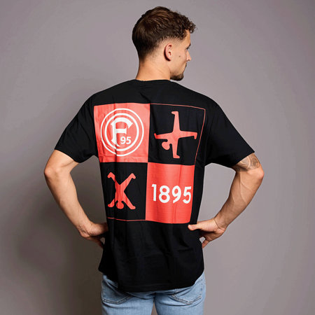 T-Shirt "F95 x Radschläger 2.0" Schwarz