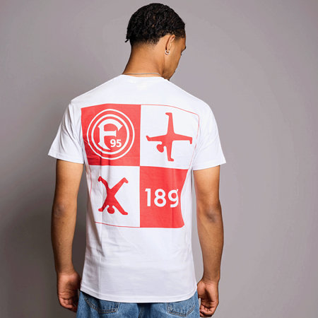 T-Shirt "F95 x Radschläger 2.0" Weiß