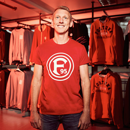 T-Shirt "Logo" rot Männer