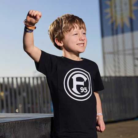 T-Shirt "Logo" schwarz Kinder