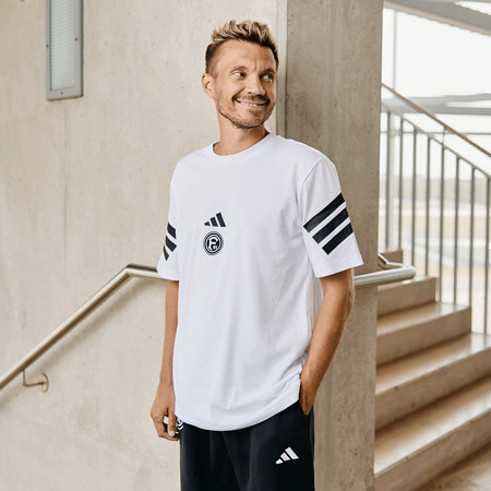 adidas T-Shirt "Lotzweg" weiß