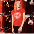Fortuna T-Shirt "Logo" rot Damen (2)