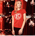 T-Shirt "Logo" rot Frauen (2)