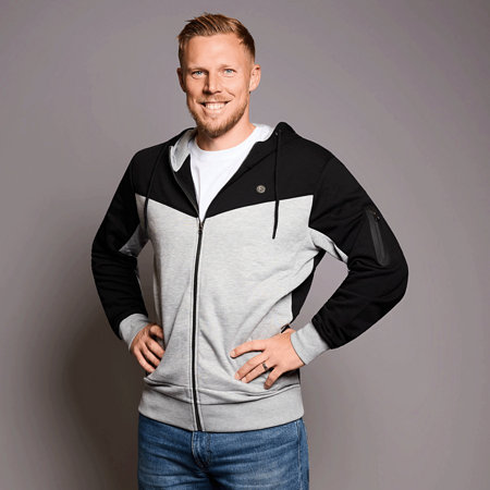 Fortuna Hoodiejacke "Hoferhof Straße" Herren