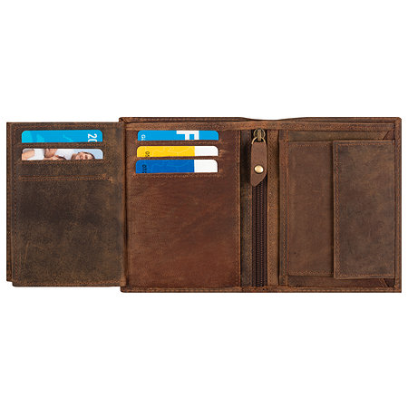 Fortuna Ledergeldbörse "braun"