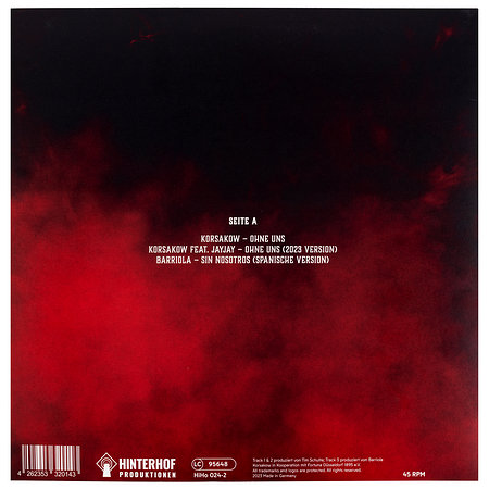 Korsakow – "Ohne Uns" (F95 Edition) Vinyl Farbig