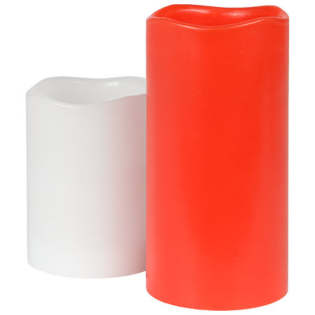 Fortuna LED-Echtwachskerzen 2er-Set