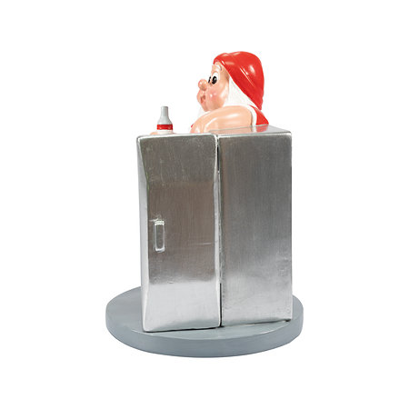 Mini-Gartenzwerg "Kühlschrank"